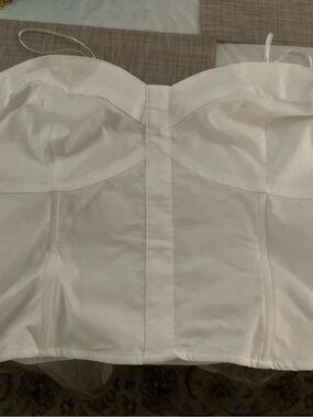 Express White Smocked Tube Top